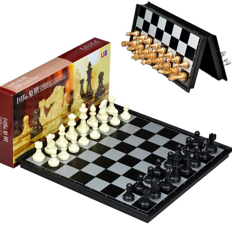 Chess game set with magnet box - Black and white - Image 5