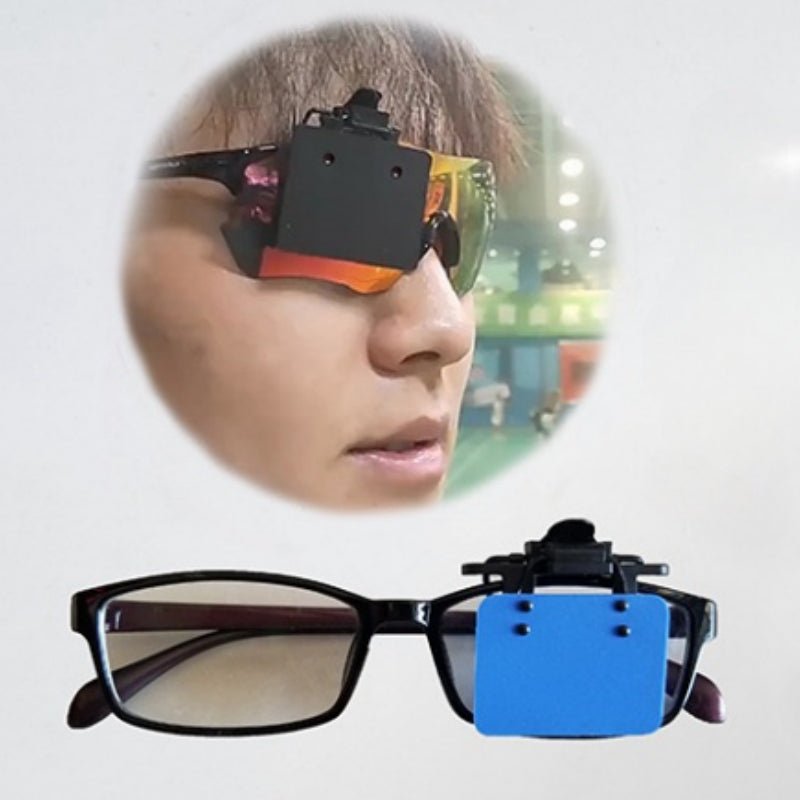 ISSF Flip-Up Eyeshield Sport Shooting Eye Shield Aim Blocker Targeting Sight Cover Blinding - Black-Horizontal 4x3cm - Image 3