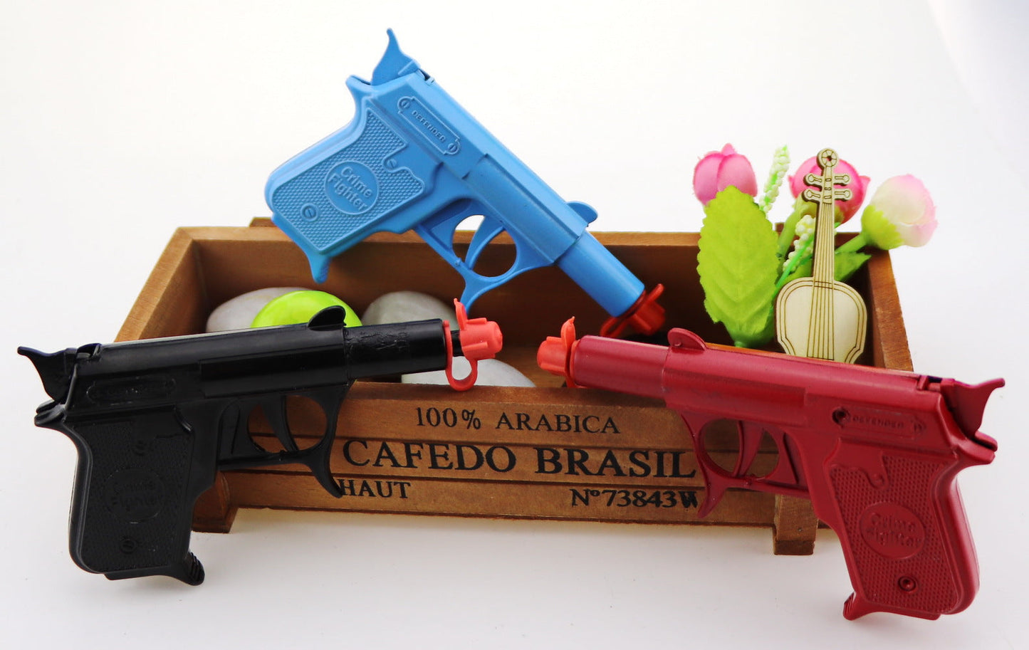 2 PCs of Diecast metal spud gun pack red + black - 1 Red+1 Black - Image 4