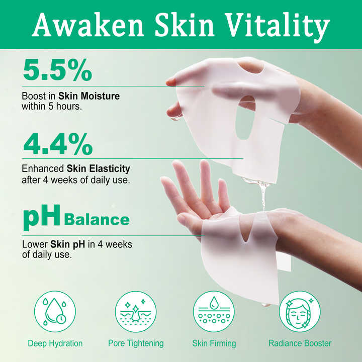 collagen Real Deep Facial Sheet Mask for Women Deep Moisturizing Overnight Sleeping - Image 3
