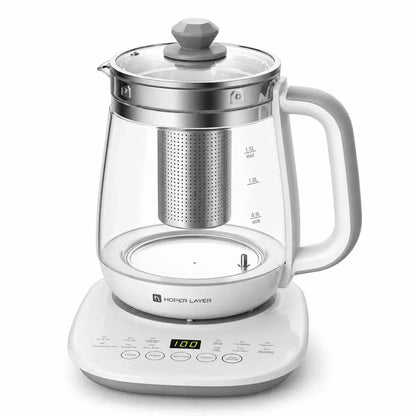 HOPER LAYER FA-K1501 Electric Glass Tea Kettle 1.5L Tea Maker SAA Certified