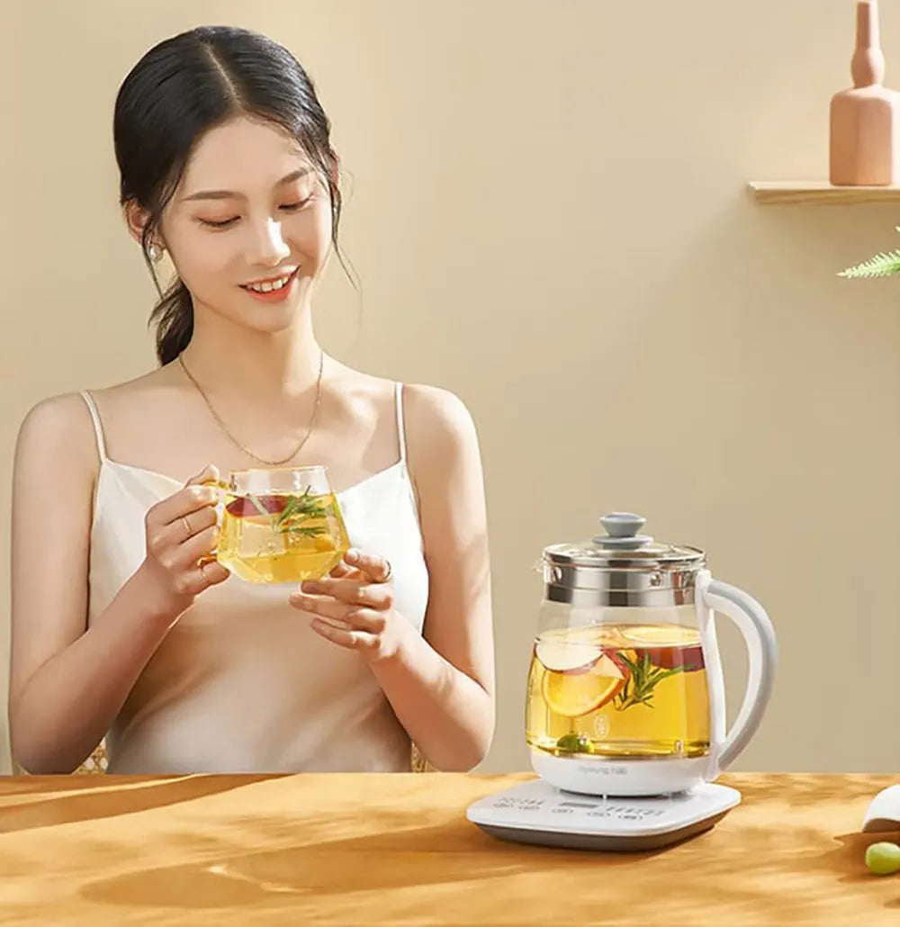 Hoper Layer Eletric Glass Kettle Water Boiler Multiple Cooking Boiling Bottle 1.5L FA-K1501 AU Model - Image 2