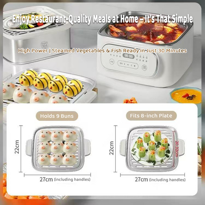 Hoper Layer Multifunctional Three-layer Stainless Steel Steamer AU Modeal - Image 3