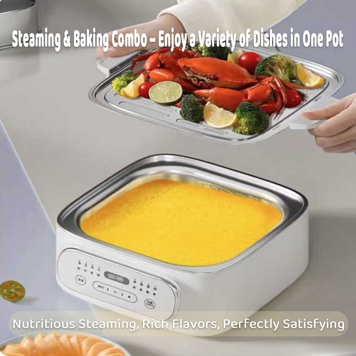 Hoper Layer Multifunctional Three-layer Stainless Steel Steamer AU Modeal - Image 6
