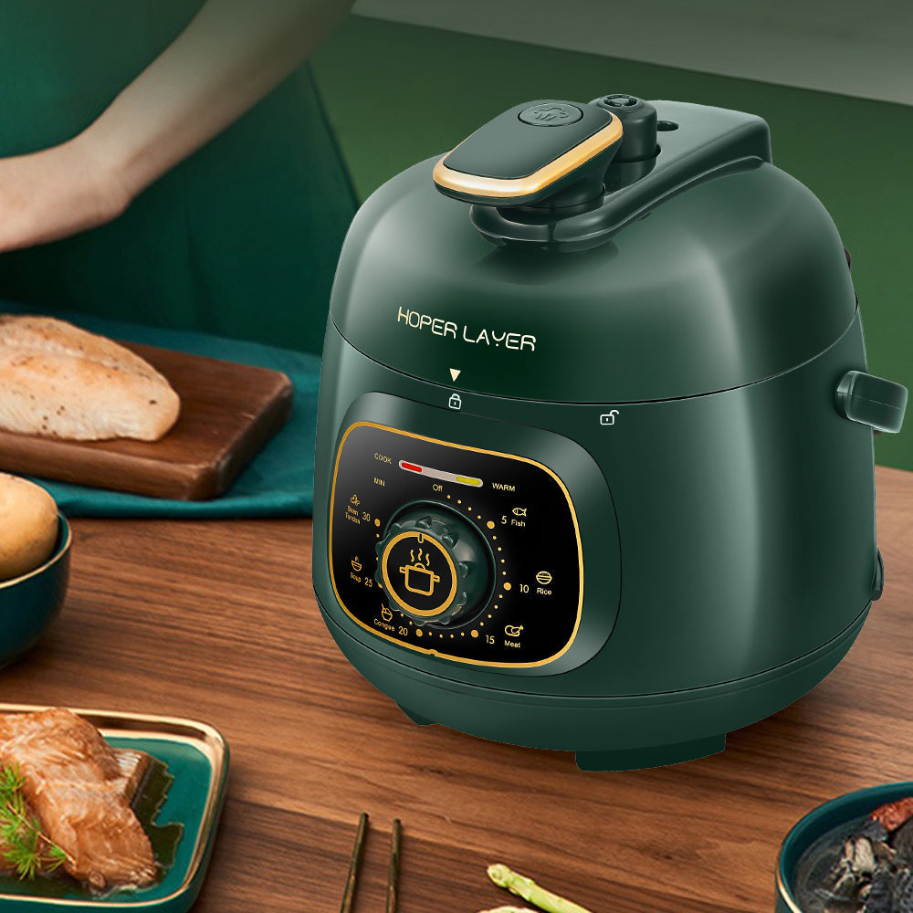 Hoper Layer Mini Electric Pressure Cooker – HL-MP160 3-Cup Small Rice Cooker - Image 3