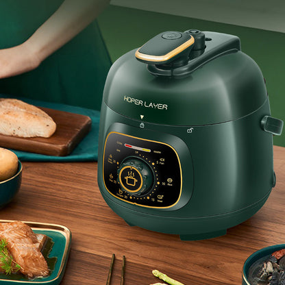 Hoper Layer Mini Electric Pressure Cooker – HL-MP160 3-Cup Small Rice Cooker - Image 3