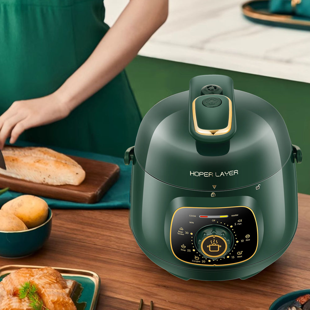 Hoper Layer Mini Electric Pressure Cooker – HL-MP160 3-Cup Small Rice Cooker - Image 4