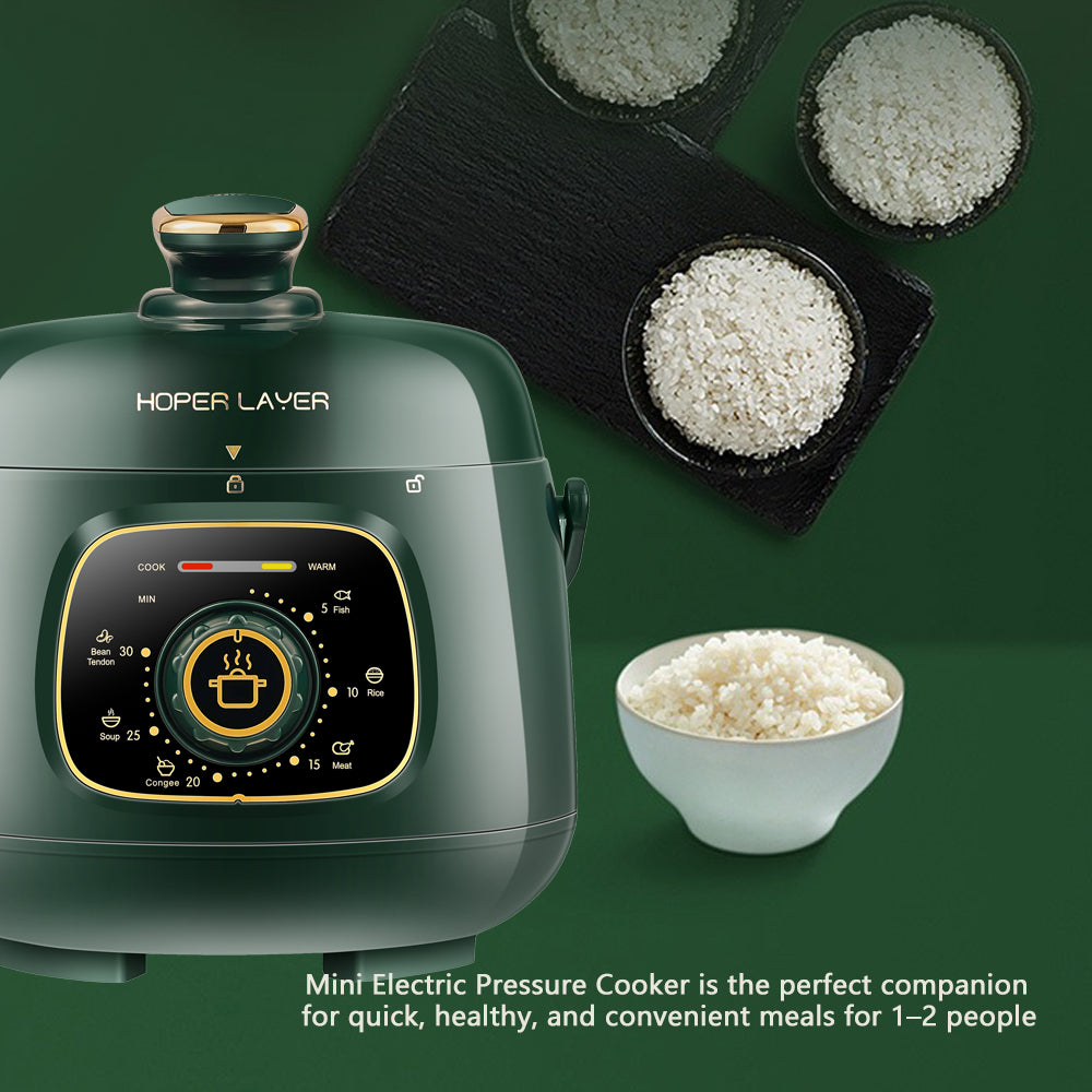 Hoper Layer Mini Electric Pressure Cooker – HL-MP160 3-Cup Small Rice Cooker - Image 6