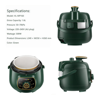 Hoper Layer Mini Electric Pressure Cooker – HL-MP160 3-Cup Small Rice Cooker - Image 9