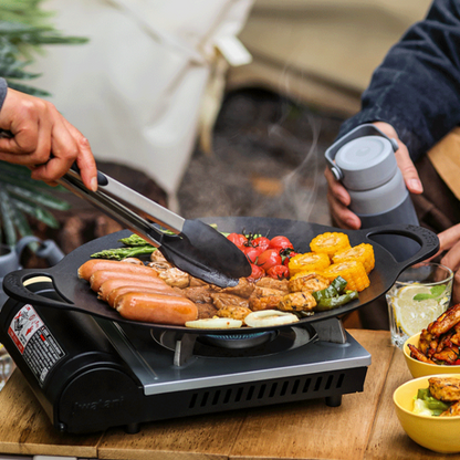 BUYDEEM Grill Pan Nonstick 36cm Round BBQ Griddle Indoor or Outdoor Cooking - Image 5