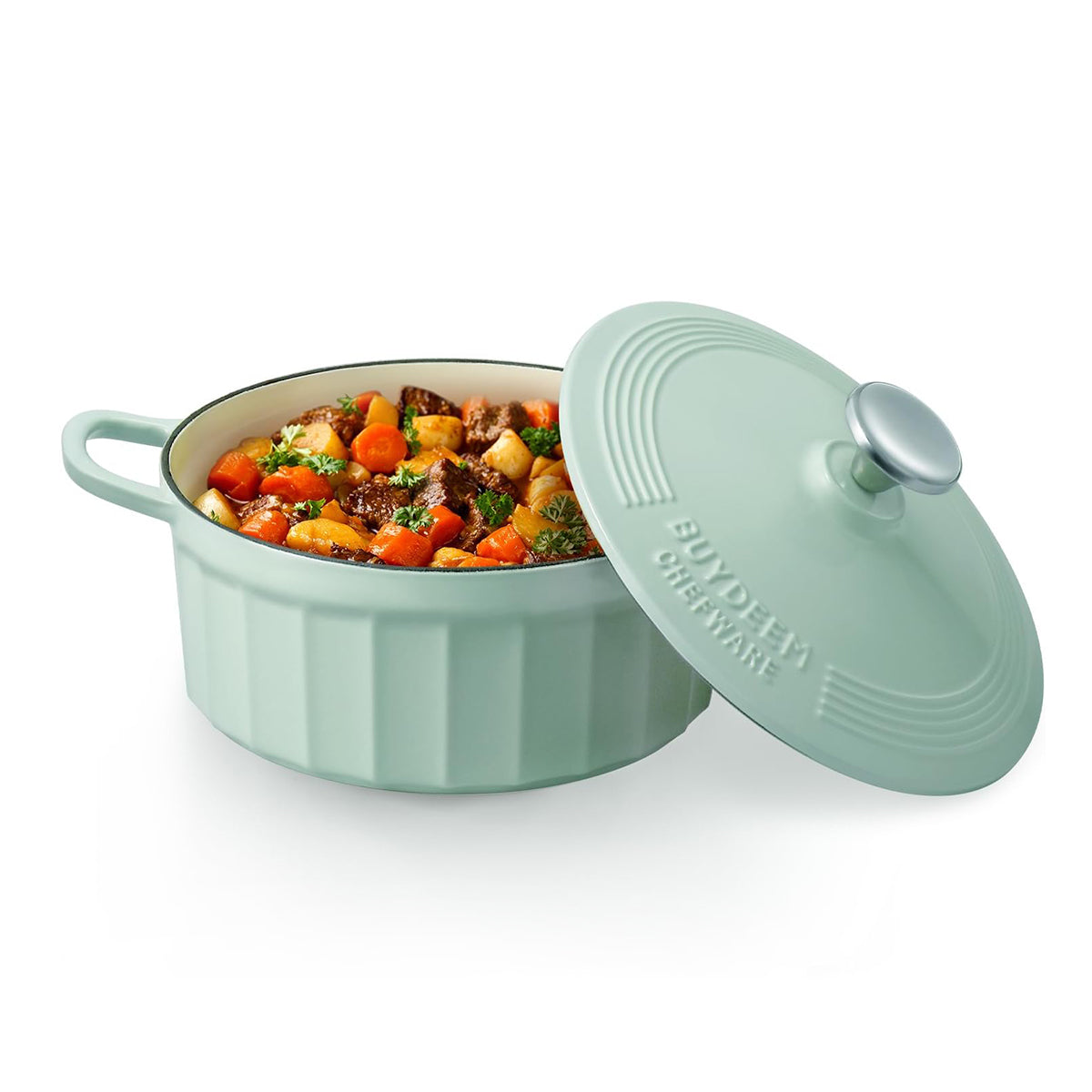 BUYDEEM CP521 Enameled Cast-Iron Dutch Oven - Image 4