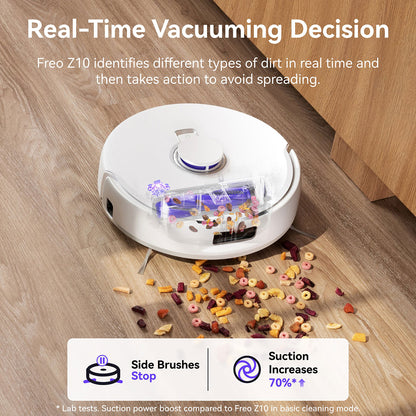 Narwal Freo Z10 Robotic Vacuum and Mop Cleaner - Covers Every Angle Without Any Tangles - Image 3