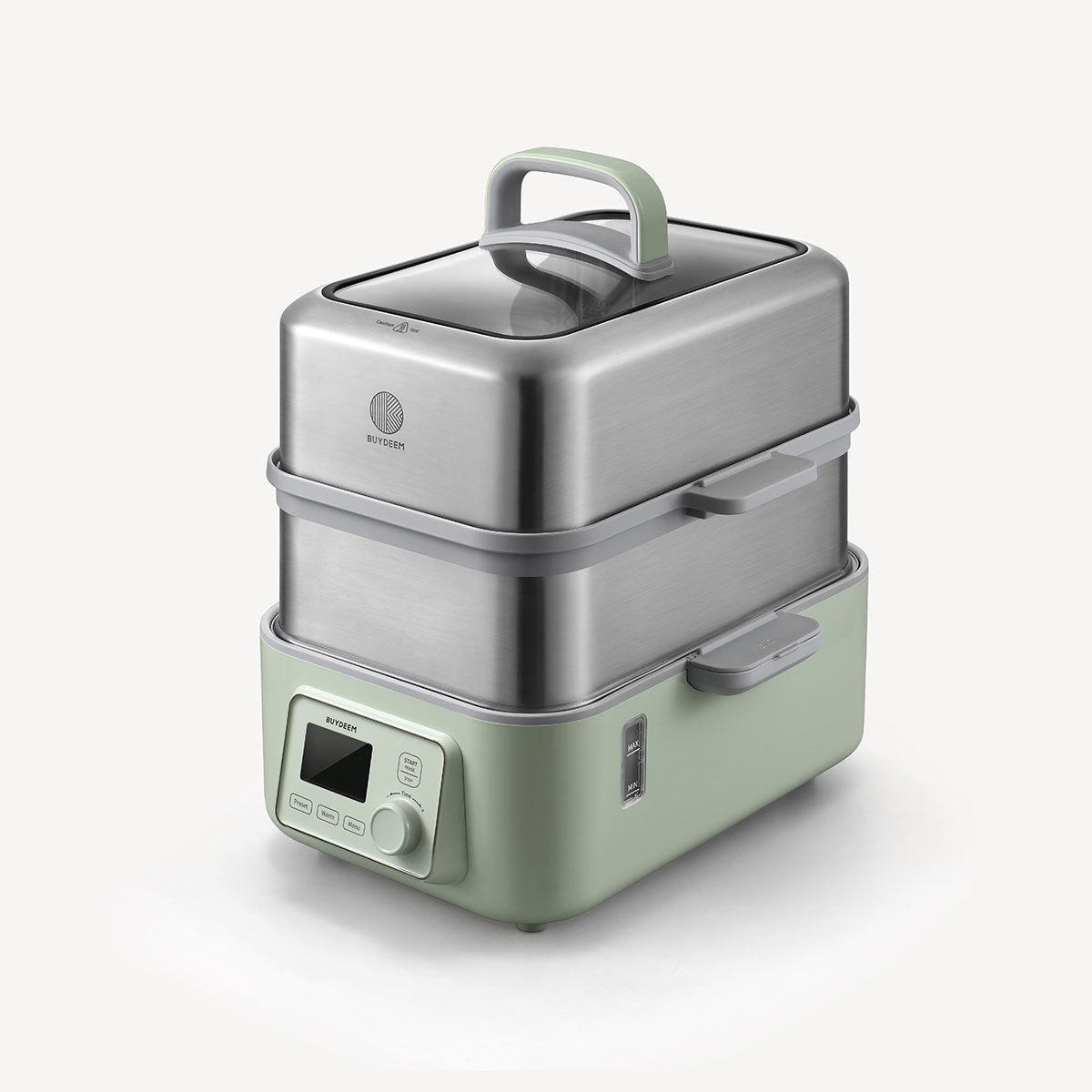 BUYDEEM Double Tier 10L Electric One Touch Digital Multifunctional Food Steamer - Image 3