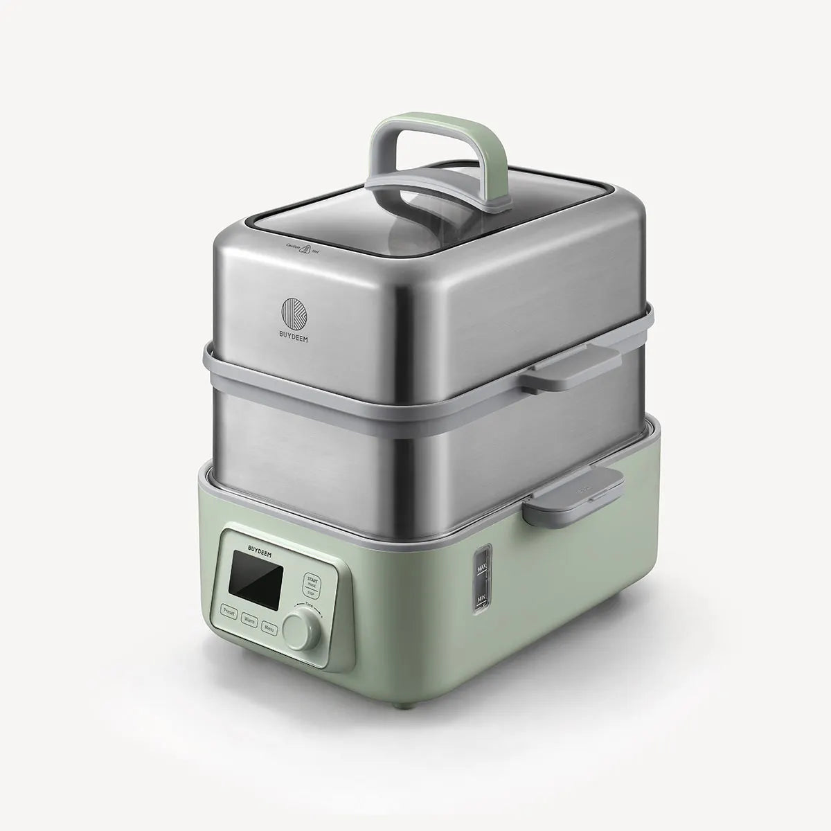BUYDEEM Double Tier 10L Electric One Touch Digital Multifunctional Food Steamer - Image 3