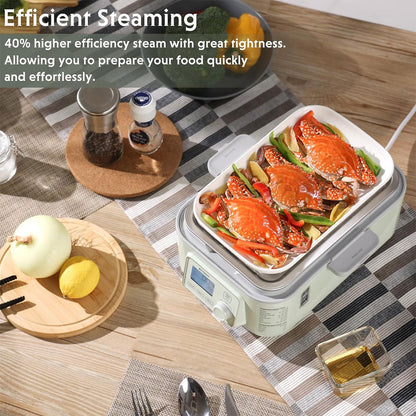 BUYDEEM Double Tier 10L Electric One Touch Digital Multifunctional Food Steamer - Image 6