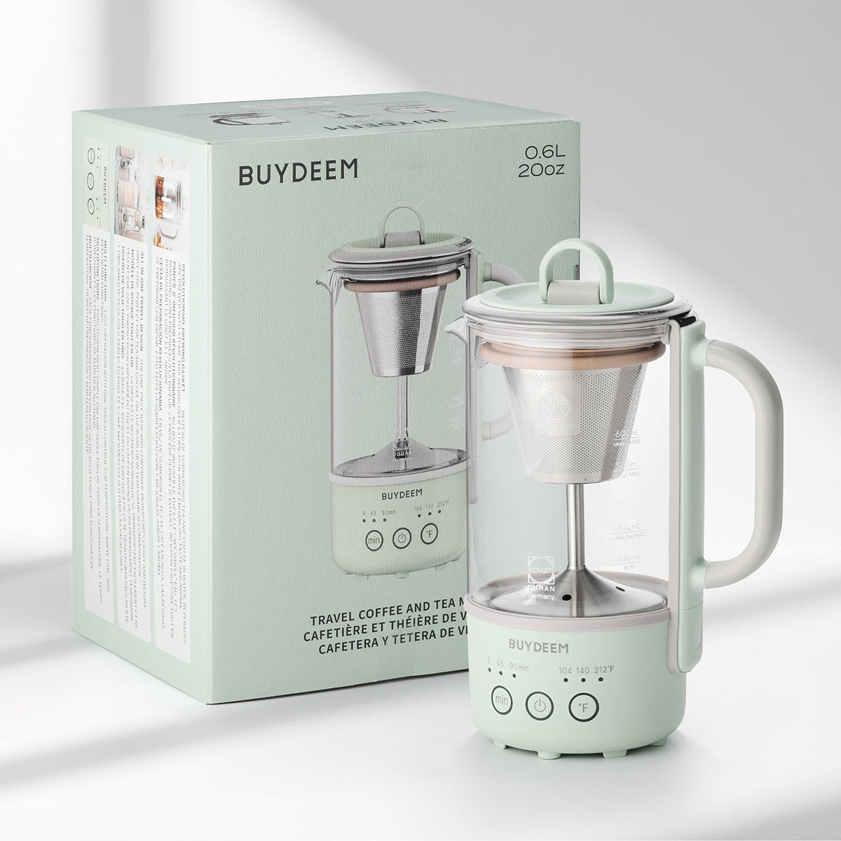 BUYDEEM Mini Multi-function Tea/Coffee Maker K32 600ml - Image 6