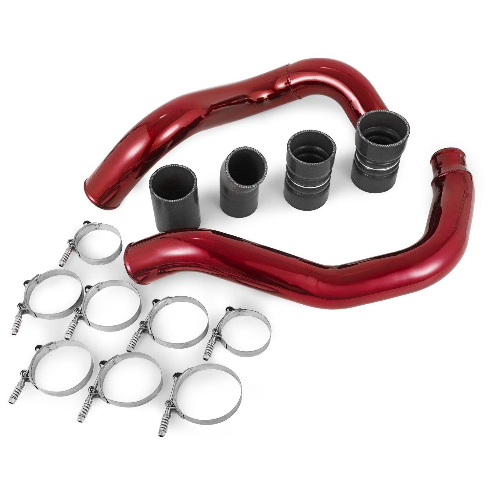Fit Ford 03-07 6.0L V8 Powerstroke Diesel Turbo Intercooler Pipe and Boot Kit - Image 3