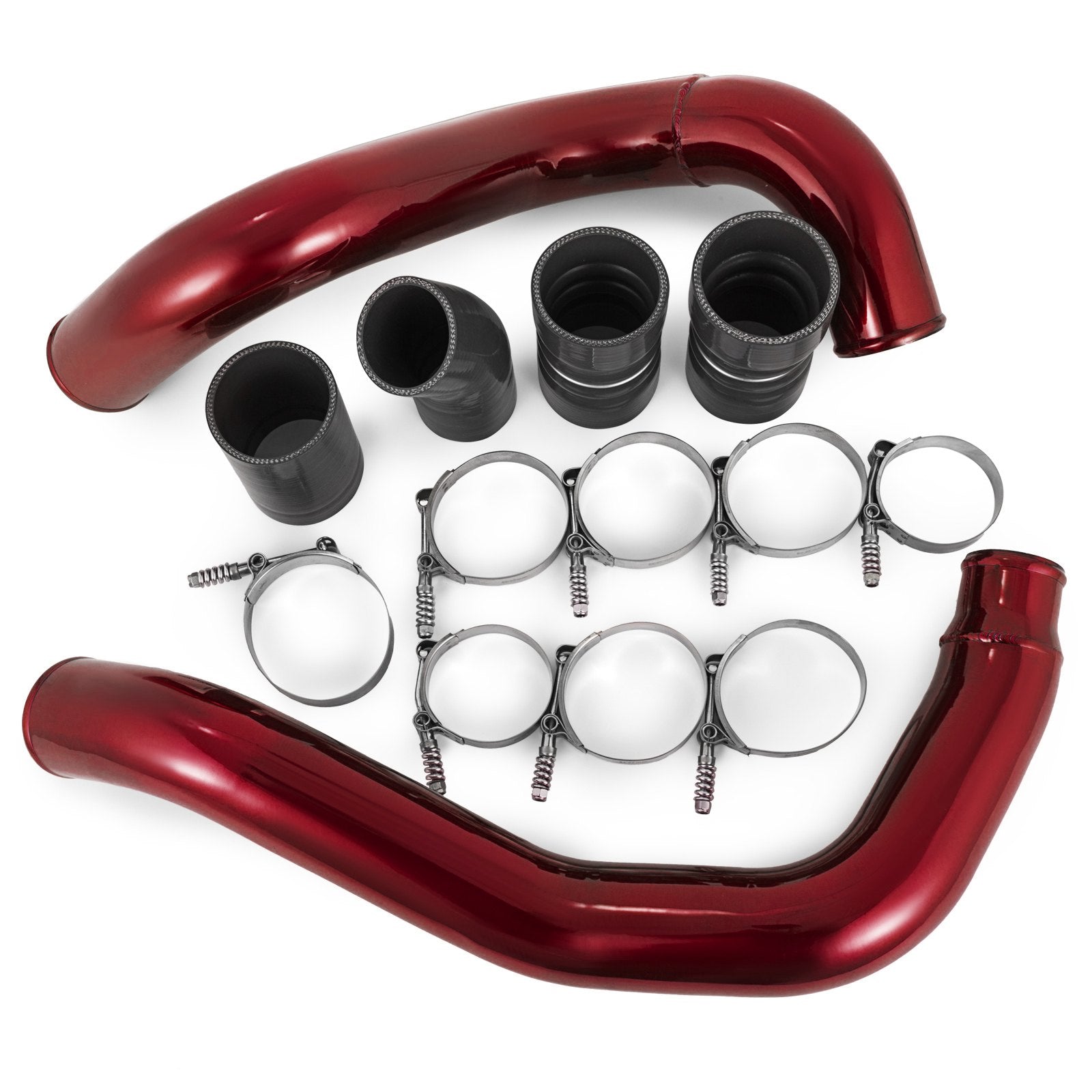 Fit Ford 03-07 6.0L V8 Powerstroke Diesel Turbo Intercooler Pipe and Boot Kit - Image 4