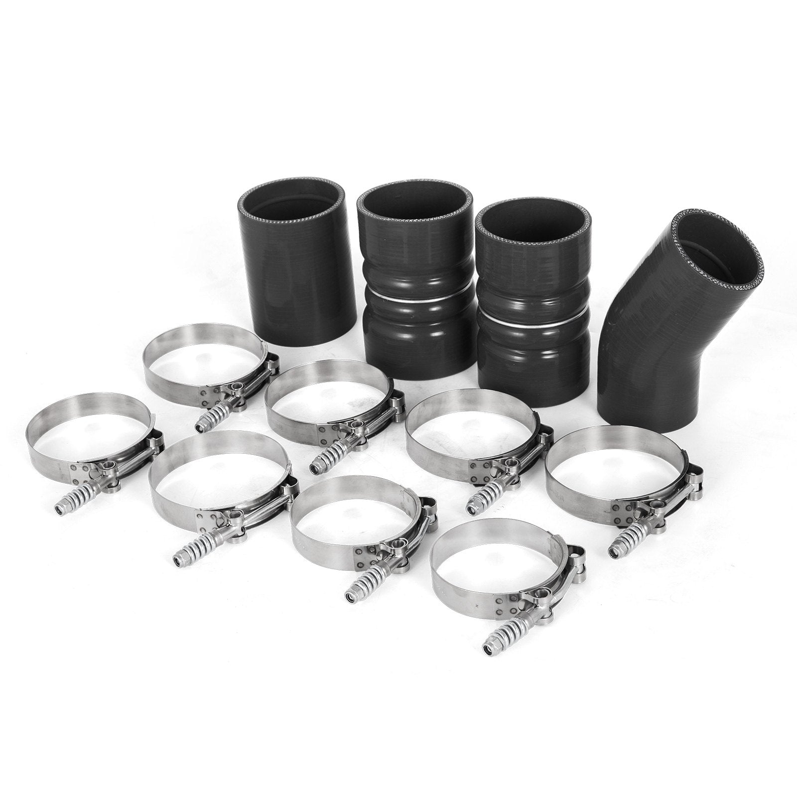 Turbo Intercooler Pipe & Boot Kit Silver for 03-07 Ford 6.0L Powerstroke Diesel - Image 7