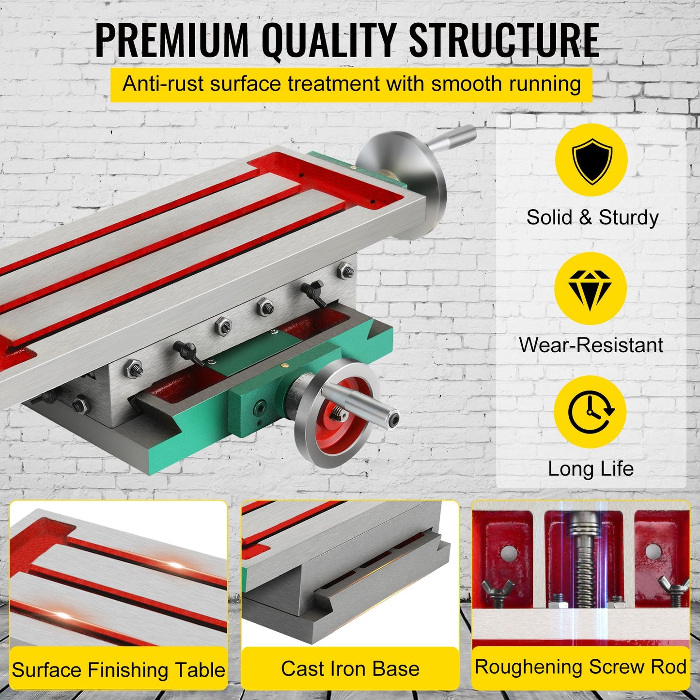 Compound Milling Machine Worktable 450x170mm 2 Axis Cross Slide Drill Vice - Image 5