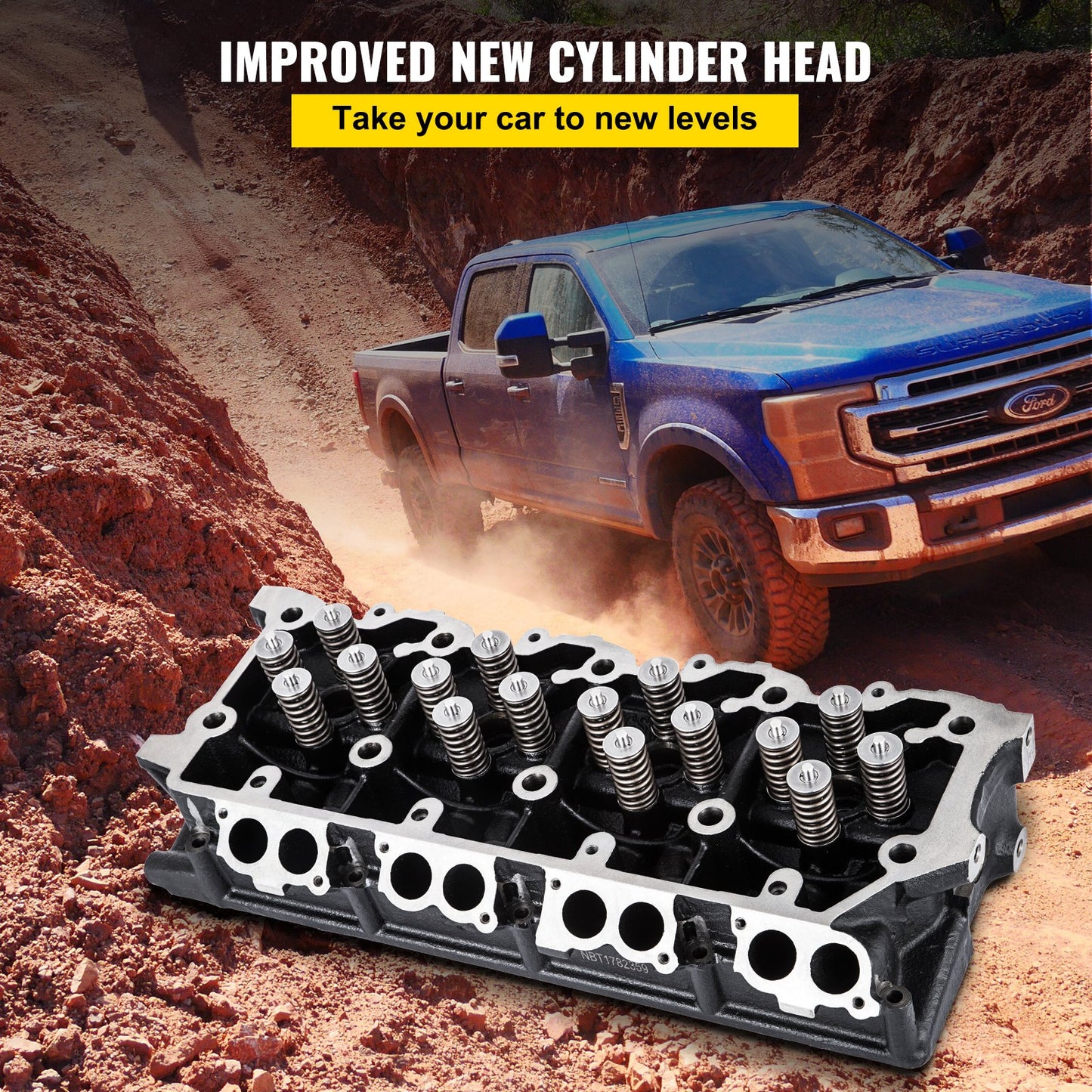 Replacement for 6.0L Cylinder Head 18MM Power Stroke Bare F-Series Cylinder Head 1843080C3 - Image 2