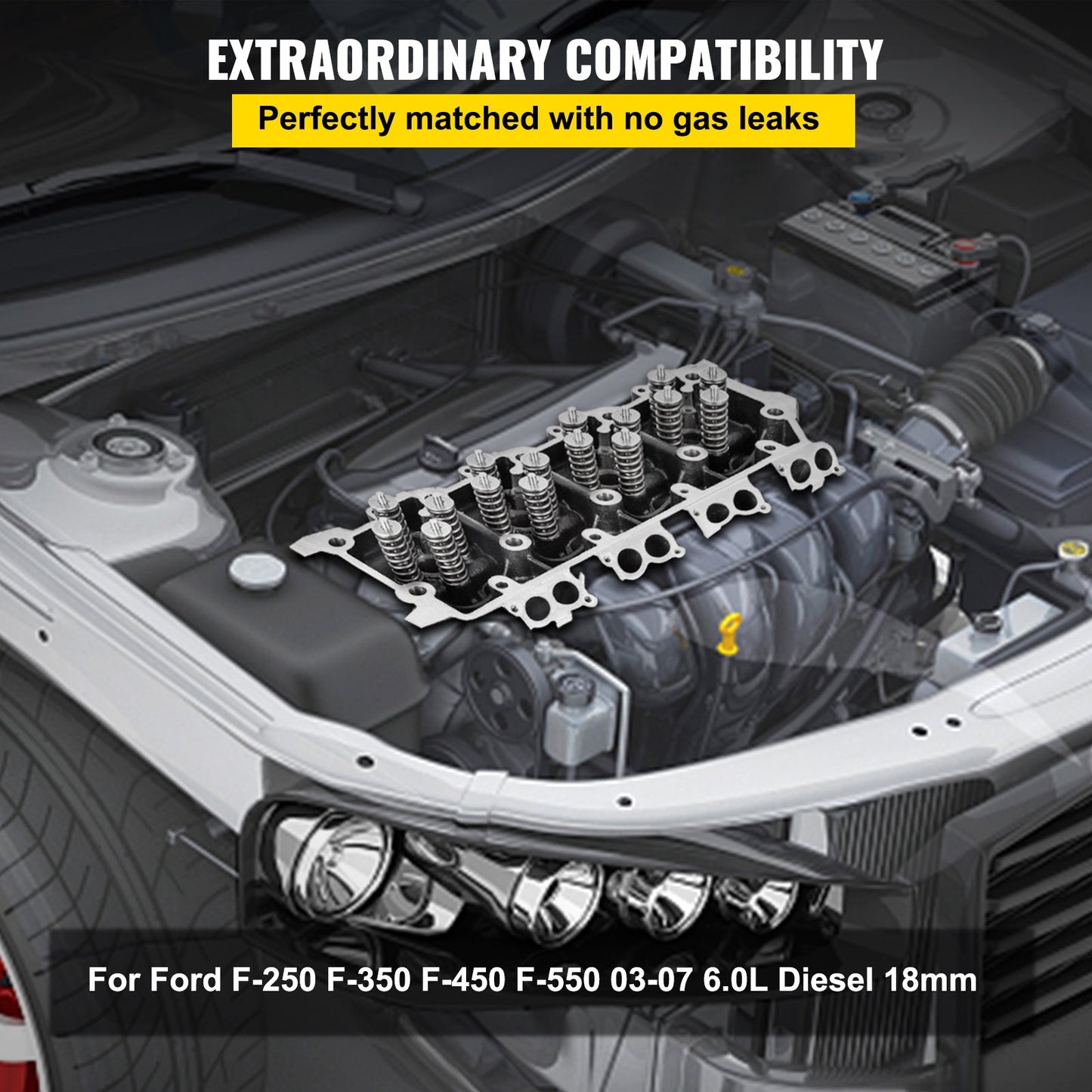 Replacement for 6.0L Cylinder Head 18MM Power Stroke Bare F-Series Cylinder Head 1843080C3 - Image 3