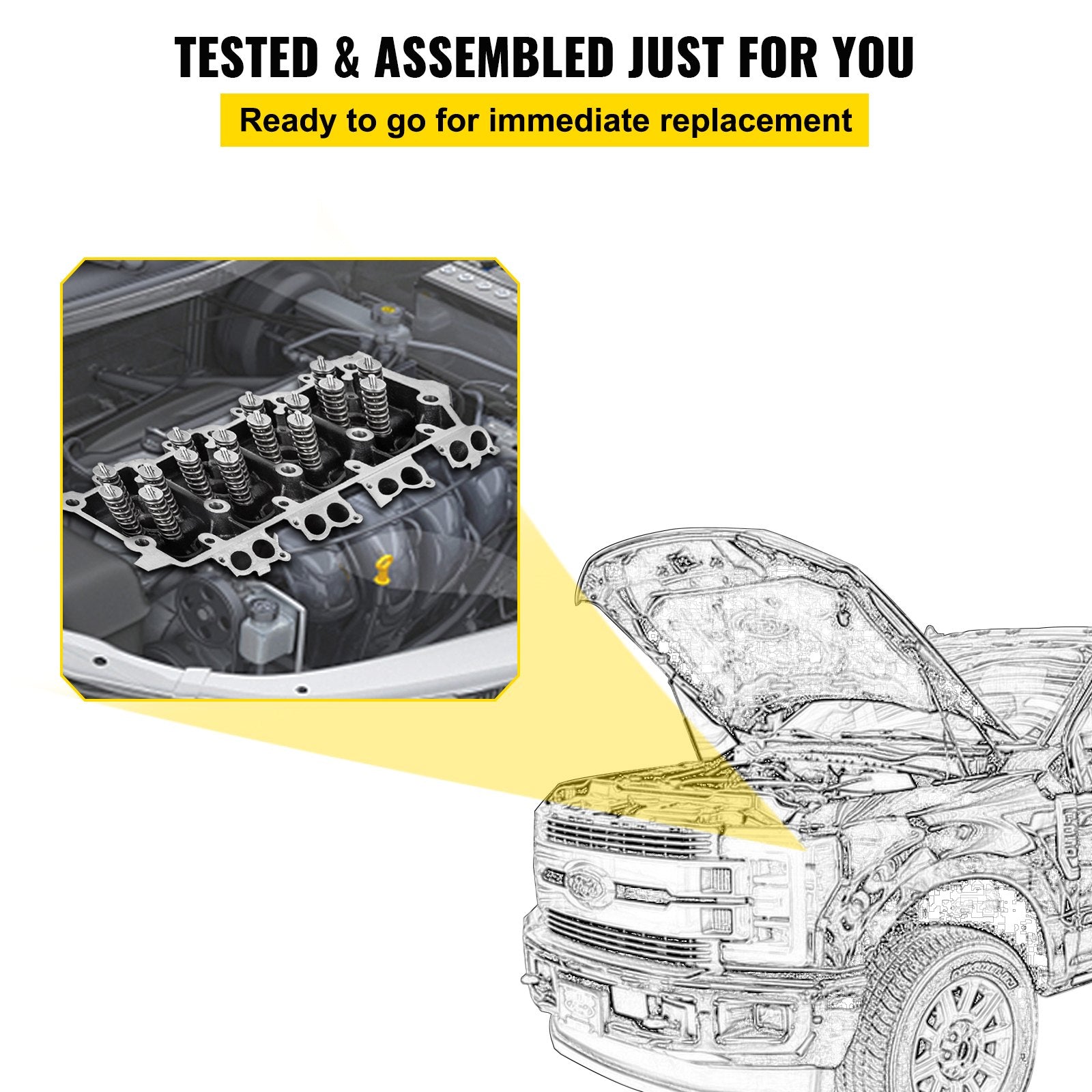 Replacement for 6.0L Cylinder Head 18MM Power Stroke Bare F-Series Cylinder Head 1843080C3 - Image 6