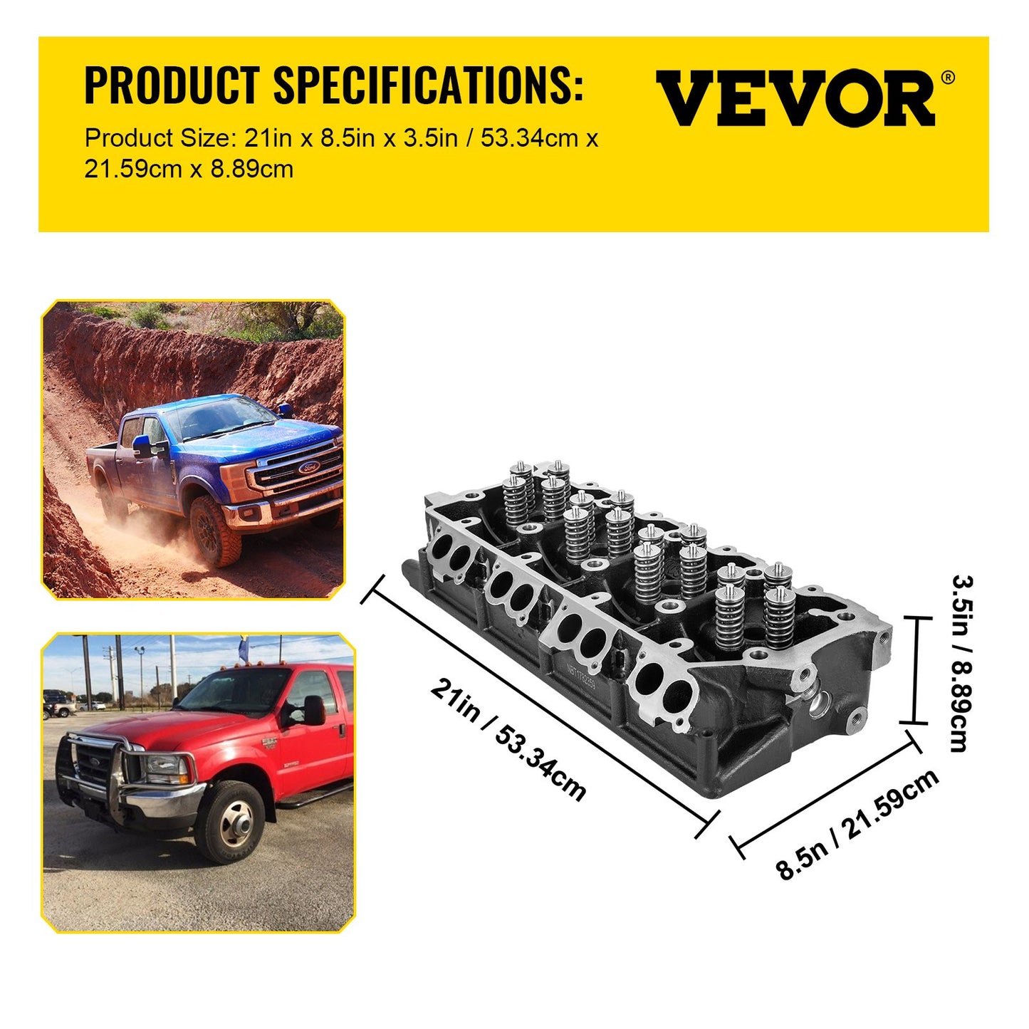Replacement for 6.0L Cylinder Head 18MM Power Stroke Bare F-Series Cylinder Head 1843080C3 - Image 7