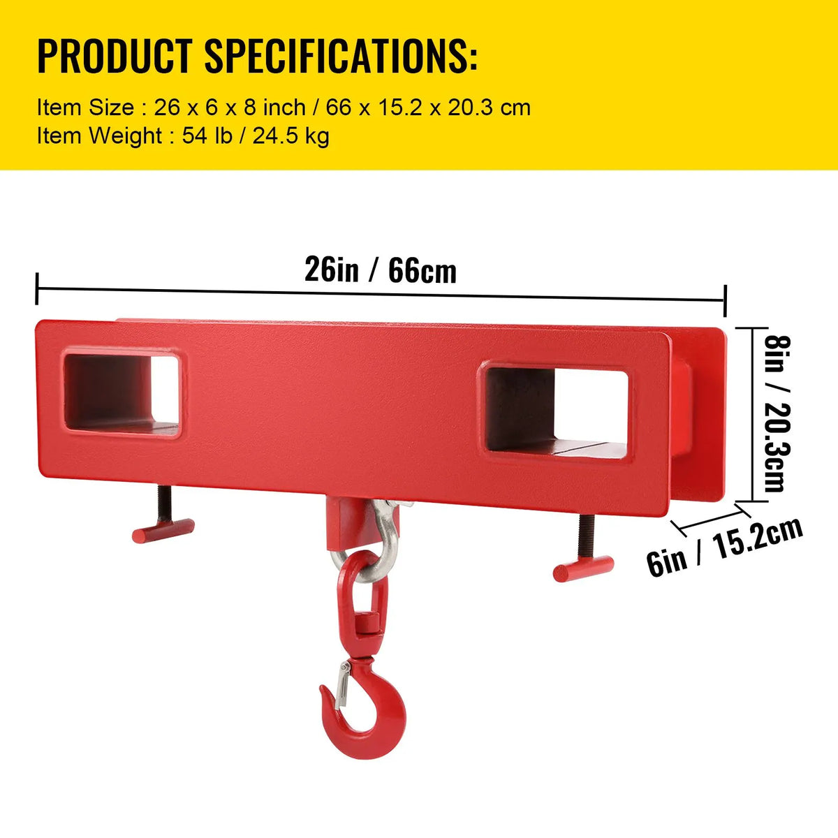 Forklift Lifting Hook 6000 LBS Capacity Forklift Lifting Hoist Swivel Hook Mobile Crane Forklift Attachments - Image 7