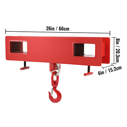 Forklift Lifting Hook 6000 LBS Capacity Forklift Lifting Hoist Swivel Hook Mobile Crane Forklift Attachments - Image 8