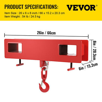 Forklift Lifting Hook 6000 LBS Capacity Forklift Lifting Hoist Swivel Hook Mobile Crane Forklift Attachments - Image 7
