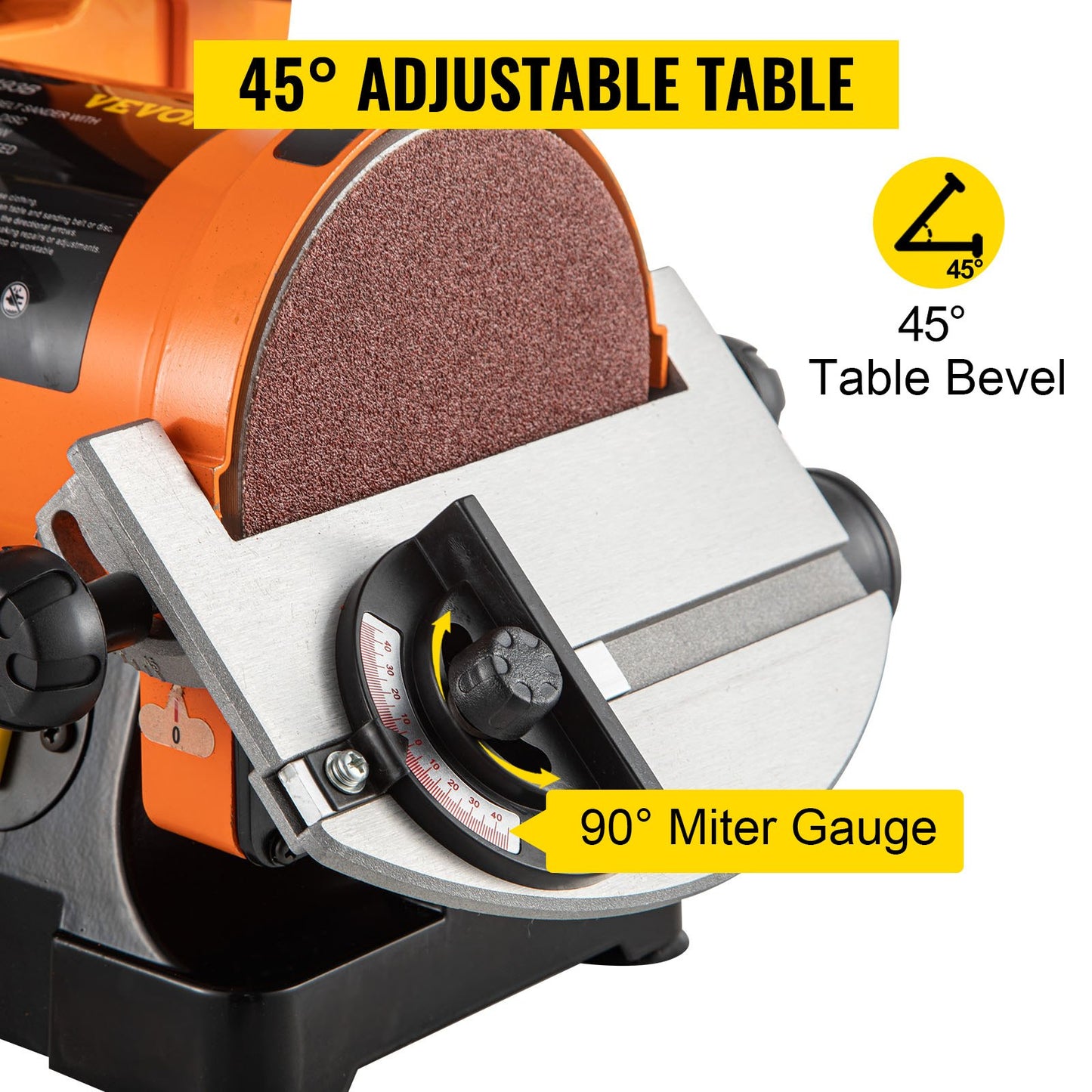 Belt Sander 300W Grinder Sander 1 x 30 Inch Electric Belt & Disc Sander 2950 RPM Variable Speed (300W) - Image 3