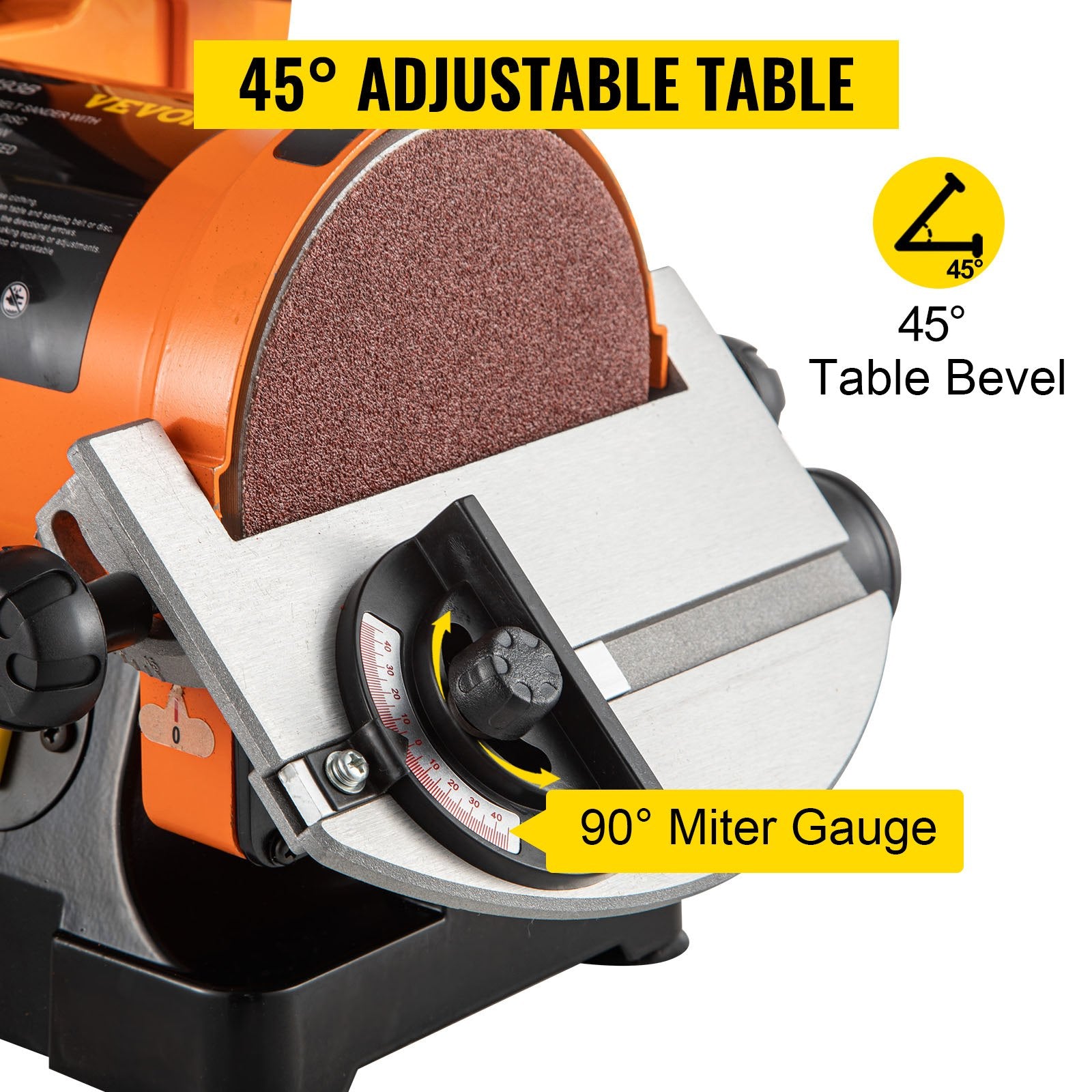 Belt Sander 300W Grinder Sander 1 x 30 Inch Electric Belt & Disc Sander 2950 RPM Variable Speed (300W) - Image 3