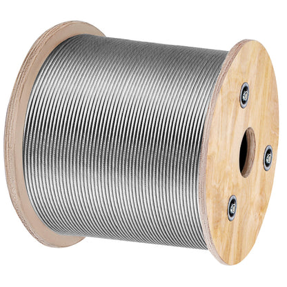 1/8 Stainless Steel Cable Railing 500ft, Wire Rope 316 Marine Grade, Braided Aircraft Cable 7x7 Strands Construction for Deck Rail Balusters Stair Handrail Porch Fence - Image 9