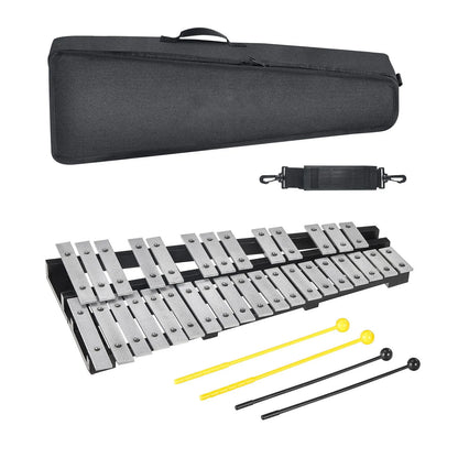 32 Note Glockenspiel Xylophone Bell Kit, Percussion Instrument with Mallets, Drum Sticks and Carrying Bag, Professional Glockenspiel Xylophone Percussion Instrument Set for Adults & Students - Image 9