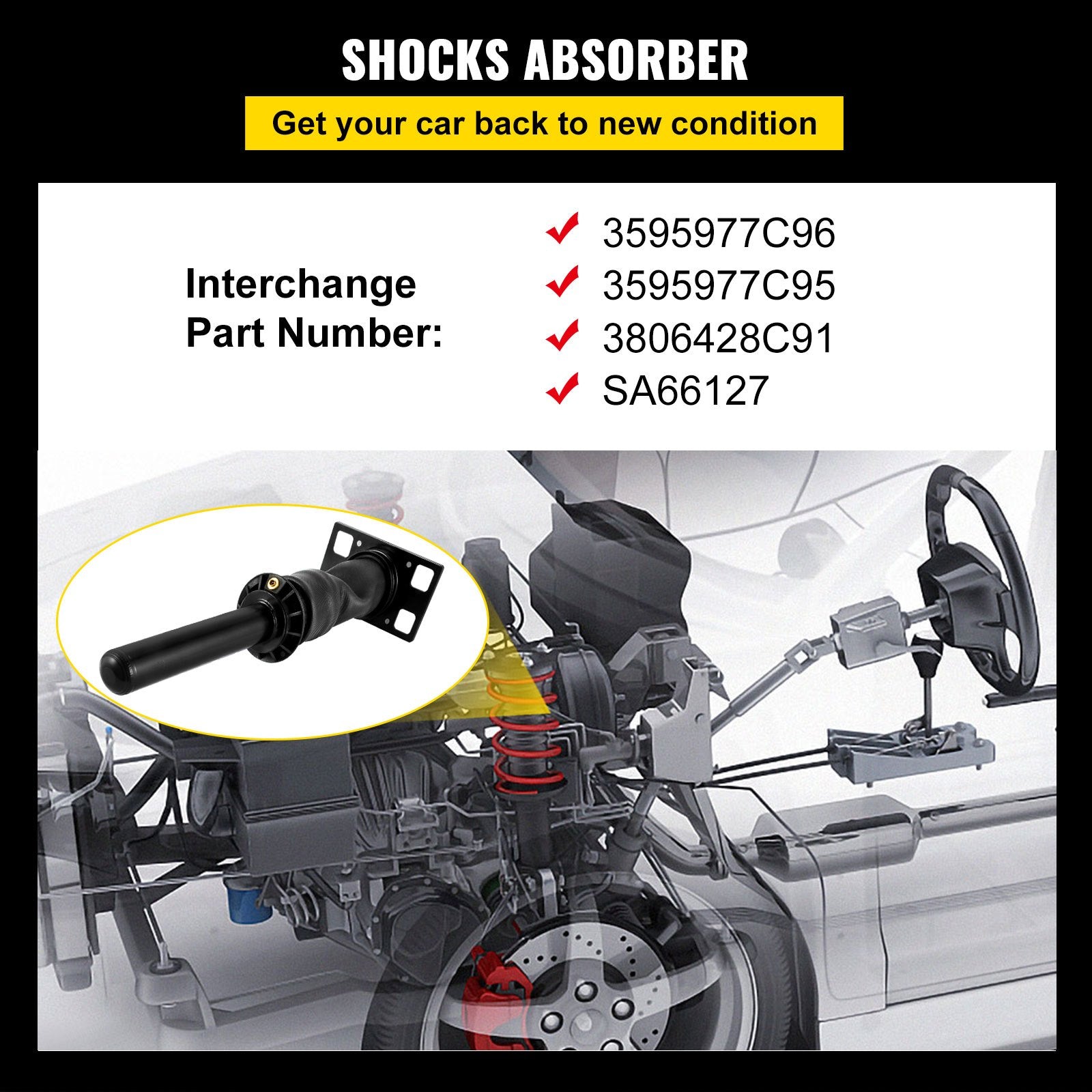 3595977C96 Cab Shock Absorber for International Prostar 2008 - Image 2