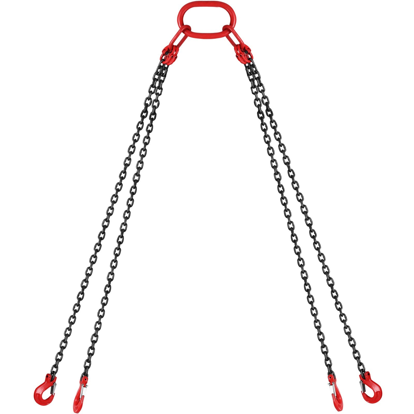 Chain Sling 5/16" X 10' Engine Lift Chain G80 Alloy Steel Engine Chain Hoist Lifts 3 Ton with 4 Leg Grab Hooks and Adjuster - Image 9