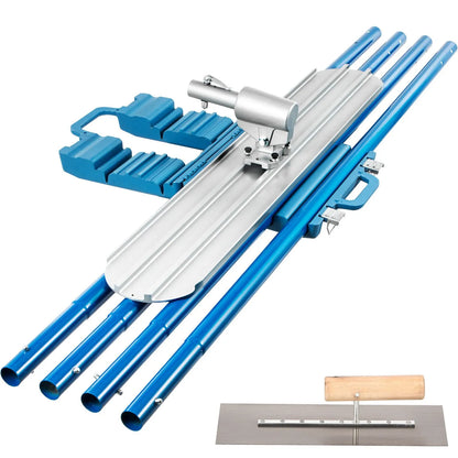 Bull Float Magnesium Concrete Float 48 x 8" Round End Concrete Float Tool Cement Tool Bull Concrete Kit Bull Float with 4 Float Handle Bull Float Bracket Concrete Tools Finishing Bull Float - Image 9