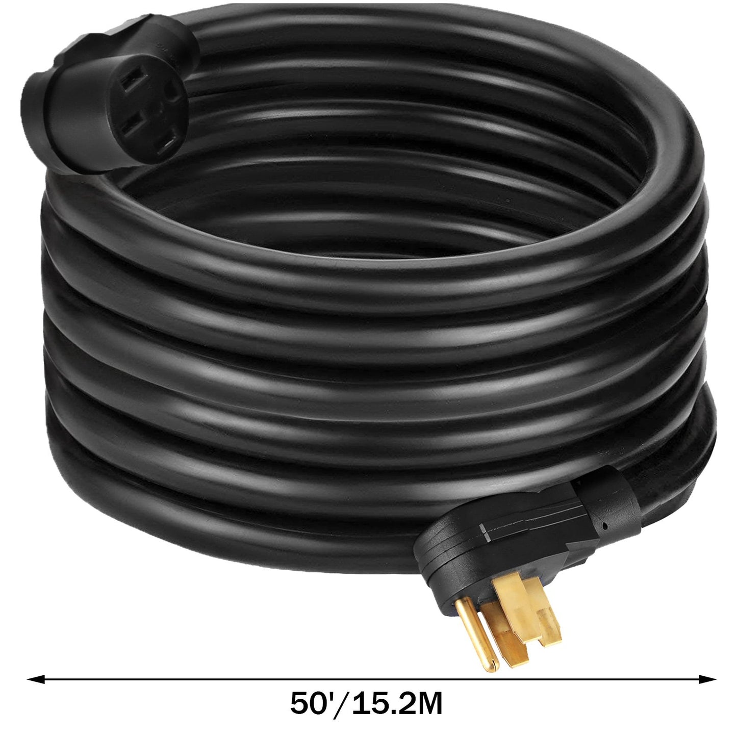 50Ft 50 Amp RV Power Cord Durable Heavy Duty RV Extension Cord Copper Wire RV Cord Power Supply Cable for Trailer Motorhome Camper - Image 8