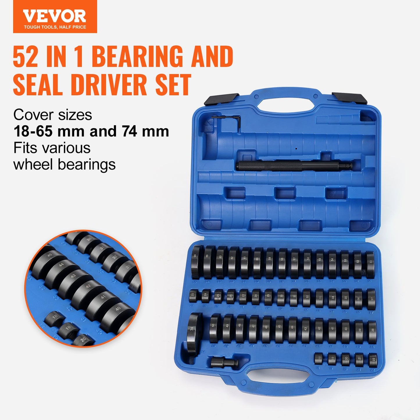 52 Pcs Custom Bushing Press Kit Transmission Wheel Bearing Race Seal Kit - Image 2