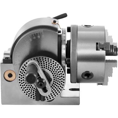 BS-0 Dividing Head 5 Inch, Precision Dividing Head Set with 5" 3-jaw Chuck & Tailstock Dividing Plates for Milling Machine - Image 9