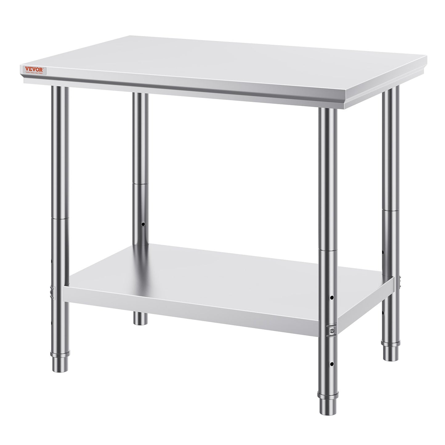 910x610mm Stainless Steel Kitchen Bench Commercial Work Food Prep Table - Image 9