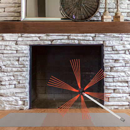 Chimney Sweeping Brush Rotary Chimney Brush 315Inch Chimney Brush Rod Kit 8 Rods with Nylon Flexible Rods (8 Rods) - Image 8