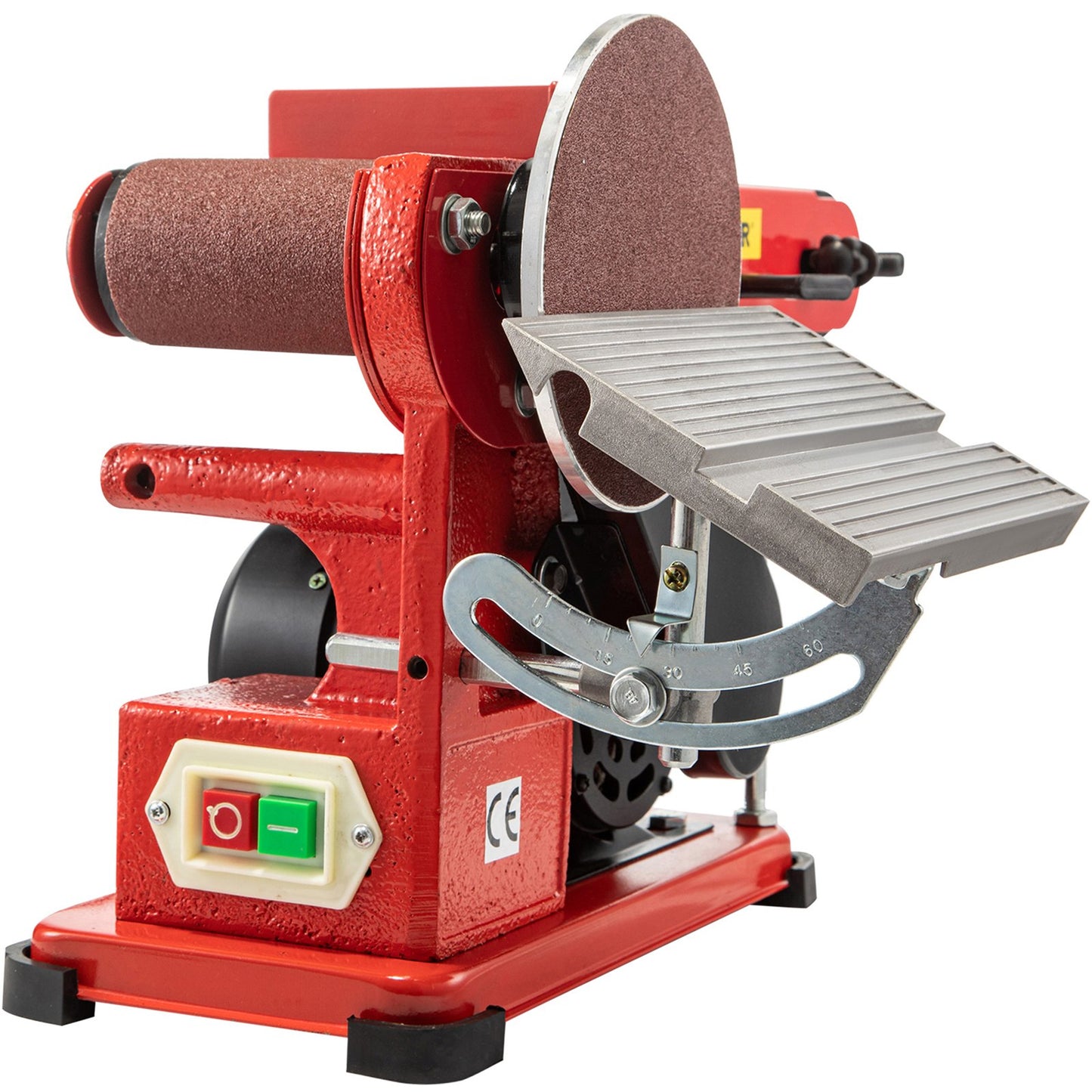 Belt Sander 4" x 36", Disc Combo Sander 6",Electric Adjustable Bench Belt Sander 375W,Grinder Bench Sanding Machine With 4 Rubber Foot Pad - Image 9