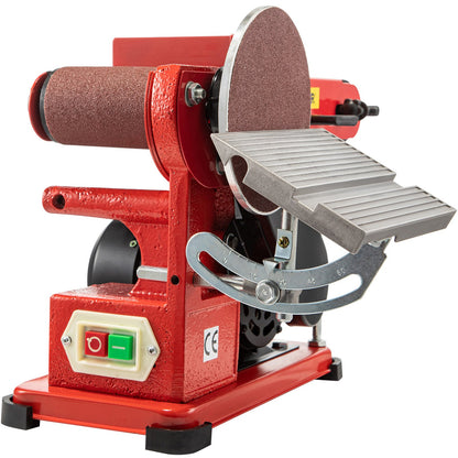 Belt Sander 4" x 36", Disc Combo Sander 6",Electric Adjustable Bench Belt Sander 375W,Grinder Bench Sanding Machine With 4 Rubber Foot Pad - Image 9