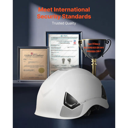 Safety Helmet, ANSI/ISEA Z89.1 Approved ABS Safety Hard Hat with 6-Point Ratchet Suspension, Adjustable Vented Hardhat for Men Women Adults, for Outdoor Indoor Industrial Construction Workwear - Image 2