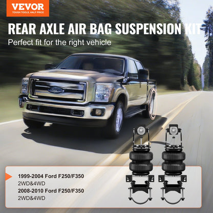 Air Bag Suspension Kit, Air Springs Suspension Bag Kit Compatible with 1999-2004 Ford F250/F350 2WD 4WD, 2008-2010 Ford F250/F350 2WD 4WD, 5000 lbs Loading, 5 to 100 PSI - Image 2