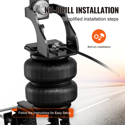 Air Bag Suspension Kit, Air Springs Suspension Bag Kit Compatible with 1999-2004 Ford F250/F350 2WD 4WD, 2008-2010 Ford F250/F350 2WD 4WD, 5000 lbs Loading, 5 to 100 PSI - Image 6
