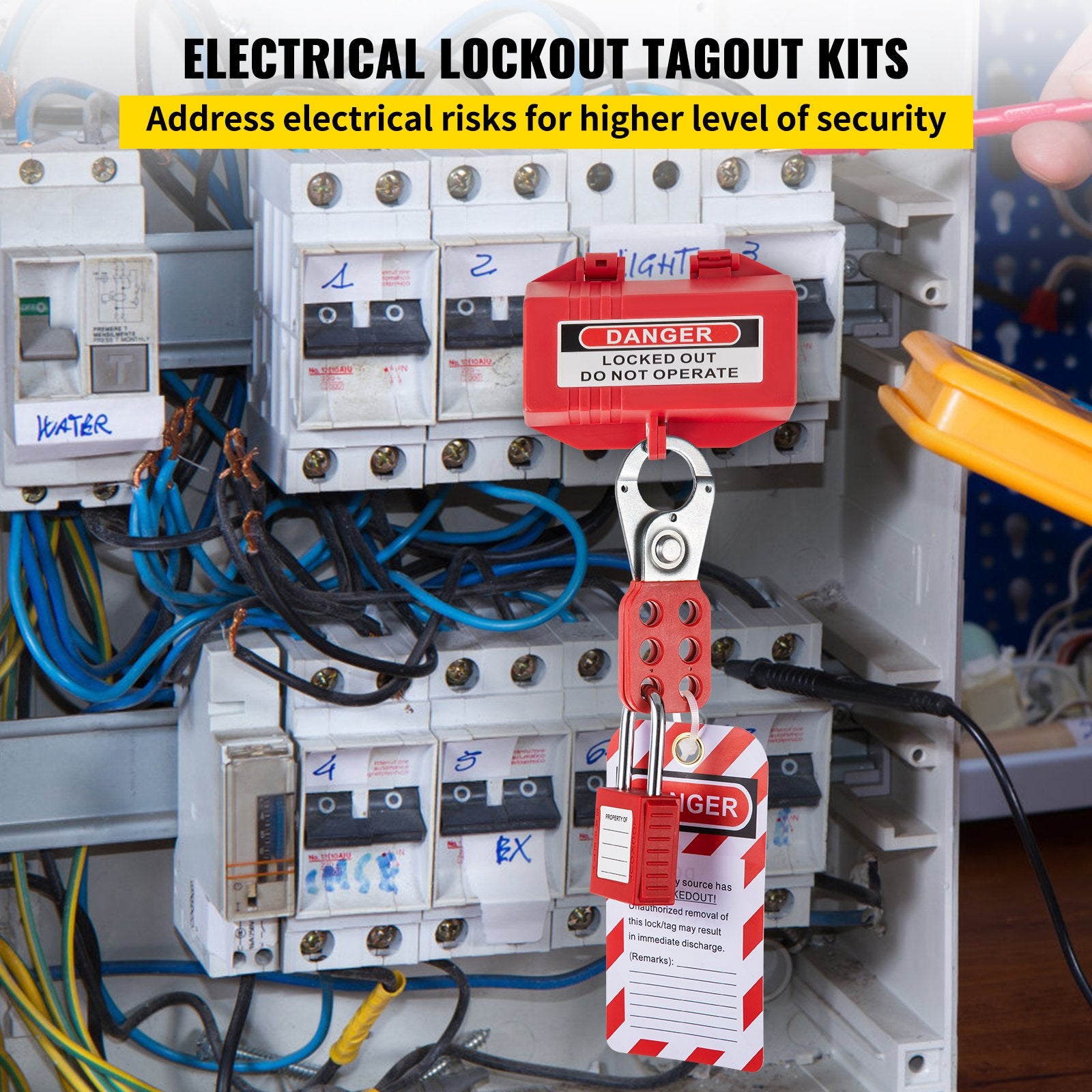 42 PCS Lockout Tagout Kits Electrical Loto Kit for Electrical Risk Removal - Image 2