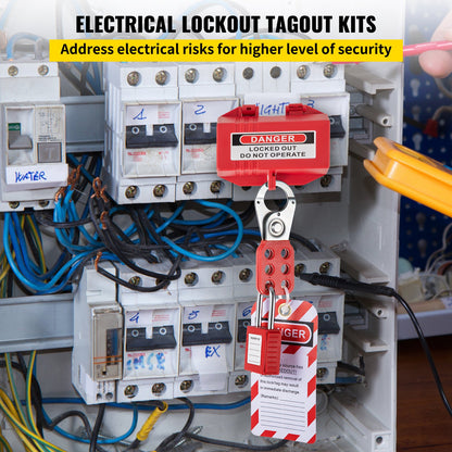 42 PCS Lockout Tagout Kits Electrical Loto Kit for Electrical Risk Removal - Image 2